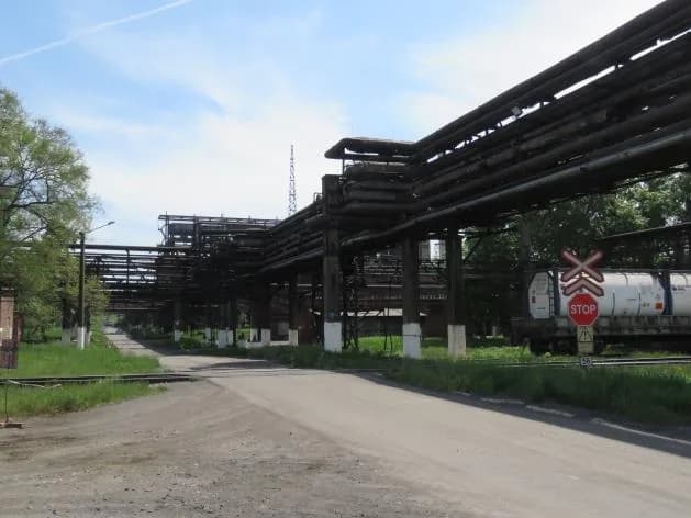 Технологическая эстакада на площадке ЕВРАЗ ЗСМК